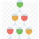 Glasses Wine Beer Icon