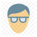 Glasses Male Person 아이콘