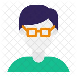 Glasses Man  Icon