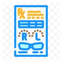 処方箋、眼鏡、検眼 アイコン