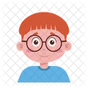 Glasses Redhead Boy  Icon