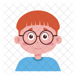 Glasses Redhead Boy  Icon