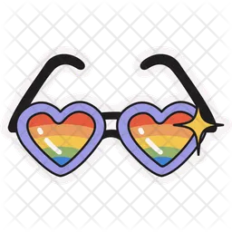 Glasses sticker  Icon