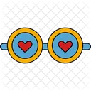 Glasses With Love Icon