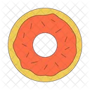 Glazed Donut With Sprinkles Donut Icon Donut Isolated Icon