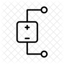 Gleichspannungsquelle Hoch Leistung Symbol