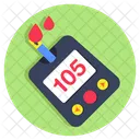 Glicosimetro Maquina De Teste De Acucar Verificador De Sangue Icon