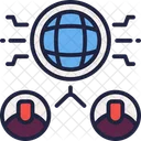 Global Connection Network Icon