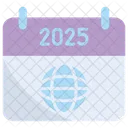 Weltweit 2025 Symbol