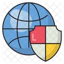 Global Secure Protection Icon