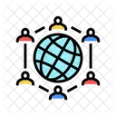 Global Communication Color Icon