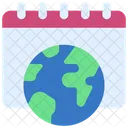 Global Calendar Dates Icon