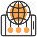 Global Network Smartphone Icon