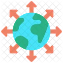 Global Global Outsourcing Globe Icon