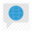 Global Chat Communication Icon