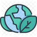 Global Leaf Earth Icon