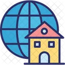 Global Access Global Home Global Network Icon