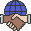 Global Agreement Global Contract International Deal Icon