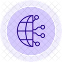 Globales Ai Liniensymbol Symbol