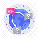 Global Ask Ask Question Customer Support Icon