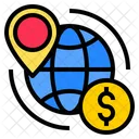 Global Bank Location  Icon