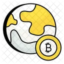 Globales Bitcoin  Symbol