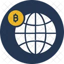 Global Bitcoin Global Bitcoin Investment Global Currency Icon