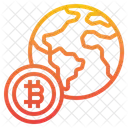 Globales Bitcoin  Symbol