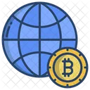 Global Bitcoin Bitcoin Cryptocurrency Icon
