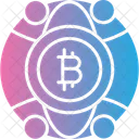 Bitcoin Cryptocurrency Global Icon