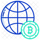 Global Bitcoin Bitcoin Cryptocurrency Icon
