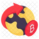 Global Bitcoin Global Cryptocurrency Global Crypto Icon