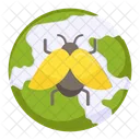 Global Bug Global Virus Global Beetle Icon