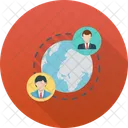 Global Business Global Community Global Connection Icon