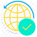 Globe Accept Check Icon