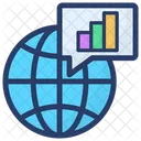 Business Chat Global Business Global Data Icon