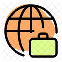 Worldwide Suitcase Icon