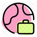 Globe Suitcase Icon