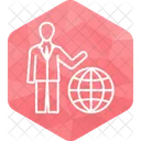 Global Business Foreign Businessman Global Trader Icon