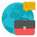 Global business chat  Icon