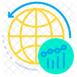 Global Business Graph  Icon