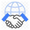 Global Business Cooperation Icon