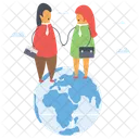 Global Business Global Partners Worldwide Business Icon