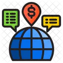 Global Marketing Shopping Online Icon