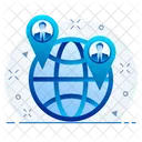 Global Business Location  Icon
