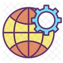 Iglobal Business Global Business Management Global Setting Icon