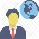 Global Businessman International Icon