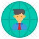Global Businessman  Icon