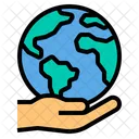 Global Care Ecology Earth Icon