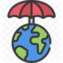 Global Care Umbrella Over Icon